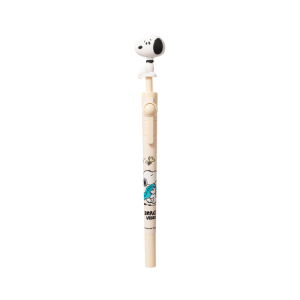 Lapicera rotación Snoopy beige