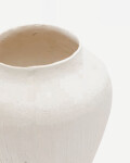 Jarrón Anse de papel maché blanco 22 cm Jarrón Anse de papel maché blanco 22 cm