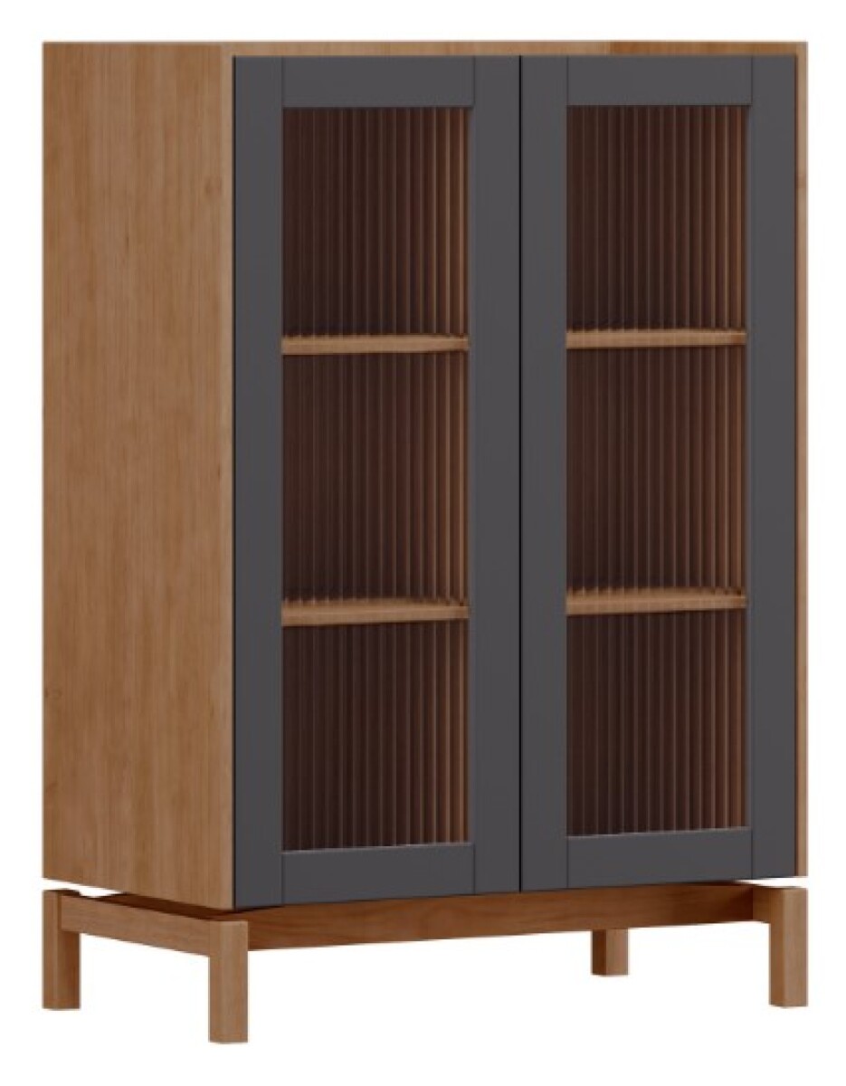 Vitrina Barcelona – 2 Puertas Color Tauari / Concret 