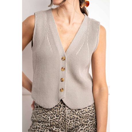 Chaleco Lurex Plata