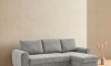 Sillón Esquinero con Baúles amplios - Amo Gris Claro