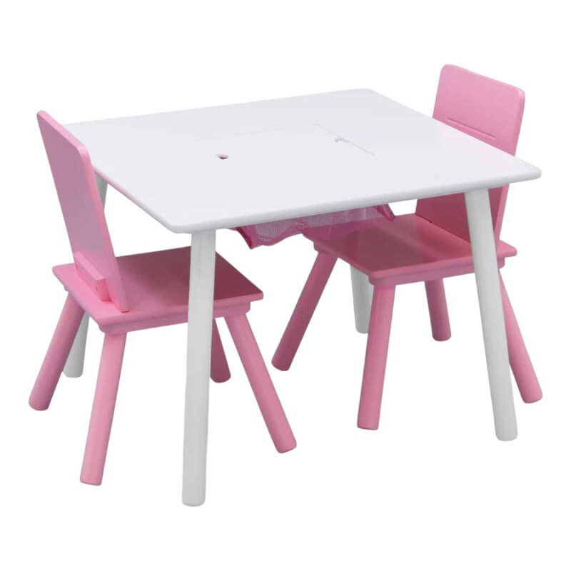 Juego de mesa con 2 sillas y almacenamiento Juego de mesa con 2 sillas y almacenamiento