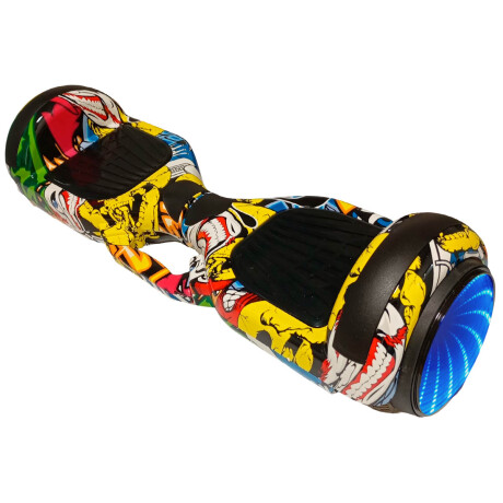 Skate Hoverboard Eléctrico 6.5 Bluetooth Luces Led N1 Grafiti