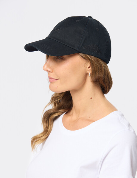 GORRO CON VISERA DE LONA Negro