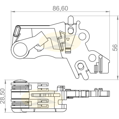 PORTA CARBONES - DELCO TROM 15ST D.REMY 5X6X22 UNIFAP PORTA CARBONES - DELCO TROM 15ST D.REMY 5X6X22 UNIFAP