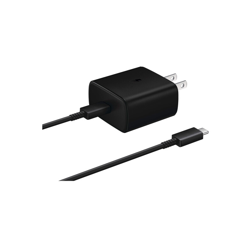 Cargador original Samsung Super rapido de 45W color negro Cargador Original Samsung Super Rapido De 45w Color Negro