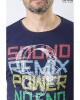 Remera Sound Remix Power Azul marino