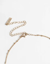 Collares Cortos Strass Collar Corto Multicharms Con Cubic - Dorado