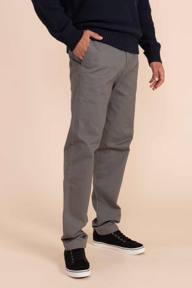 Pantalón chino Gris
