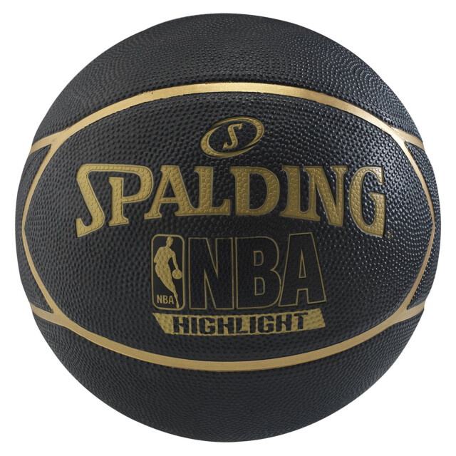 Pelota Spalding Highlight Gold NBA Negro - Dorado