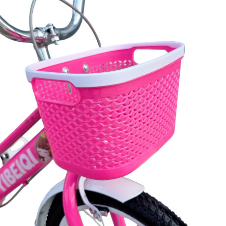 Bicicleta Paseo R16 Infantil Niña C/ Canasto y Accesorios Rosado
