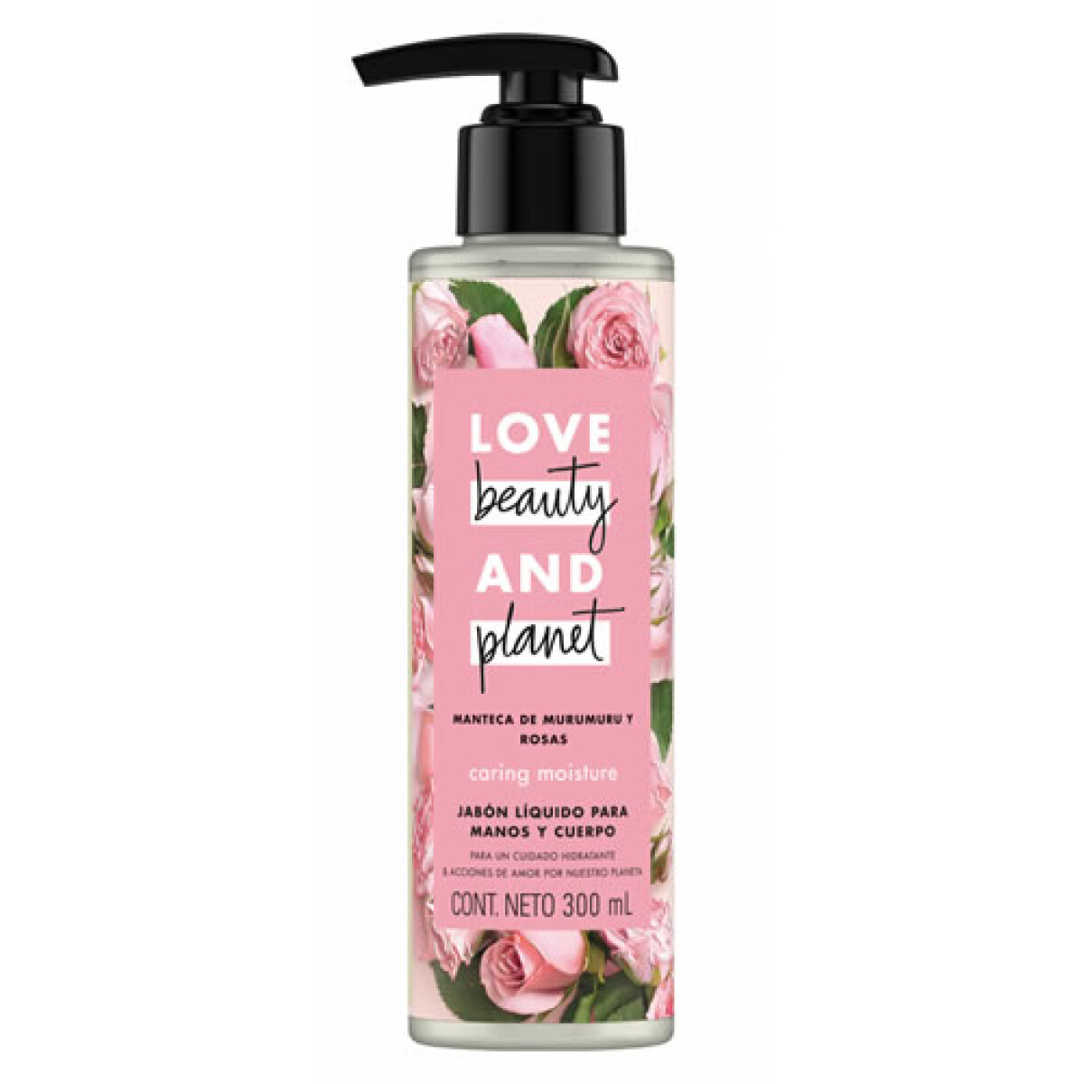 Jabón Líquido para Manos y Cuerpo Love Beauty and Planet Caring Moisture 300ml – Jabón líquido corporal