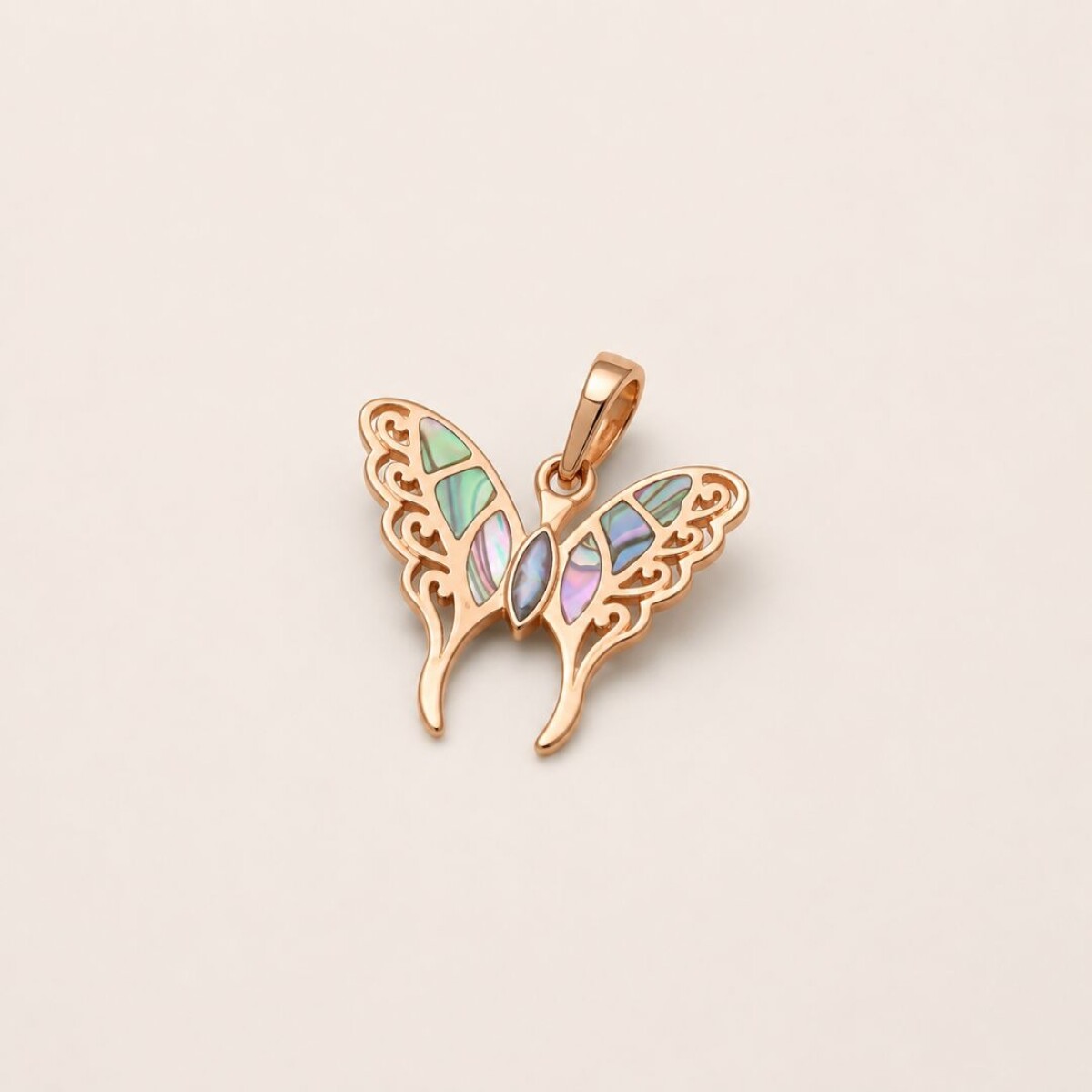 Dije Butterfly - Plata y Baño de Oro 