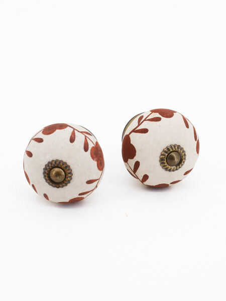 TIRADOR DE CERAMICA PACK X 2 ROJO (V)