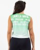 Musculosa Verde y Blanco 23633 U