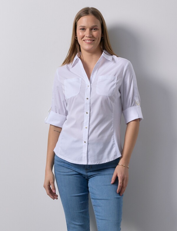 Camisa Det Metal BLANCO