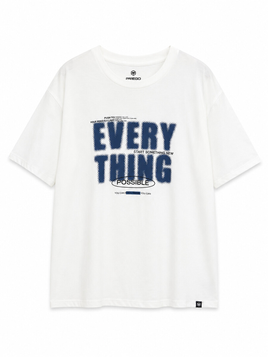 REMERA NAUPLIA PRINTED II - OFF WHITE 
