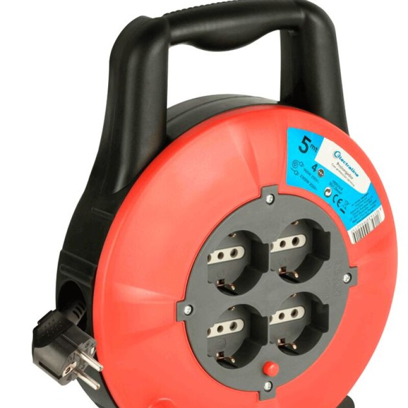 PROLONGADOR C/ENROLLADOR DE CABLE 5 MTS. PROLONGADOR C/ENROLLADOR DE CABLE 5 MTS.