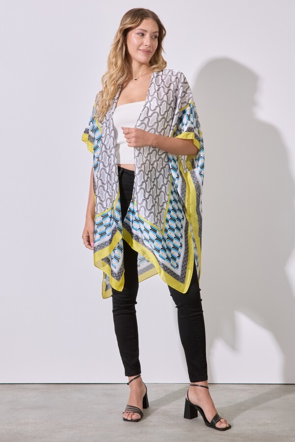 Kimono Printed MULTI/AMARILLO