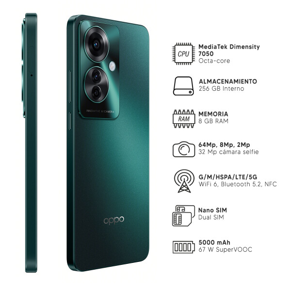 Oppo Reno 11f 8/256 Gb 5g + Regalo VERDE