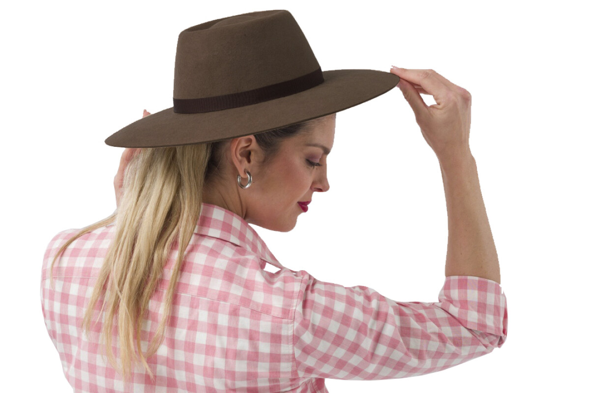 SOMBRERO CAMPERO COPA ALTA Marrón