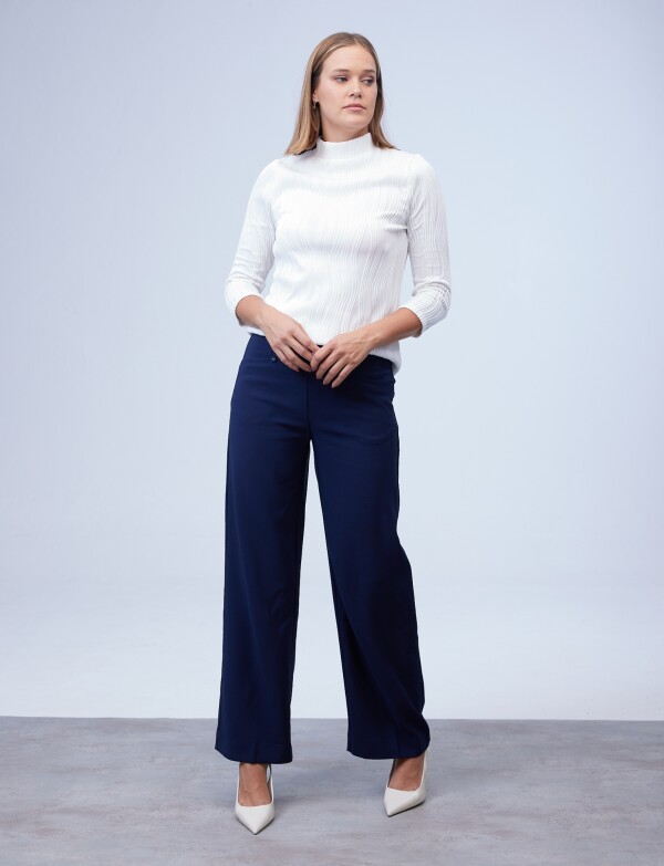 Pantalon Wide Leg AZUL