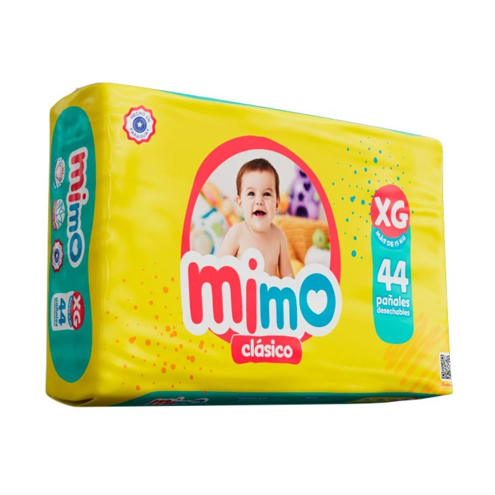 MIMO PAÑAL CLÁSICO XG X 44 UNIDADES