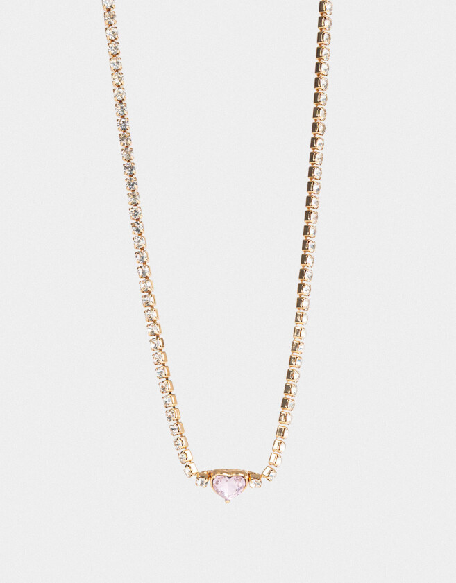 Collares Cortos Con strass Cortos Con Strass - Dorado