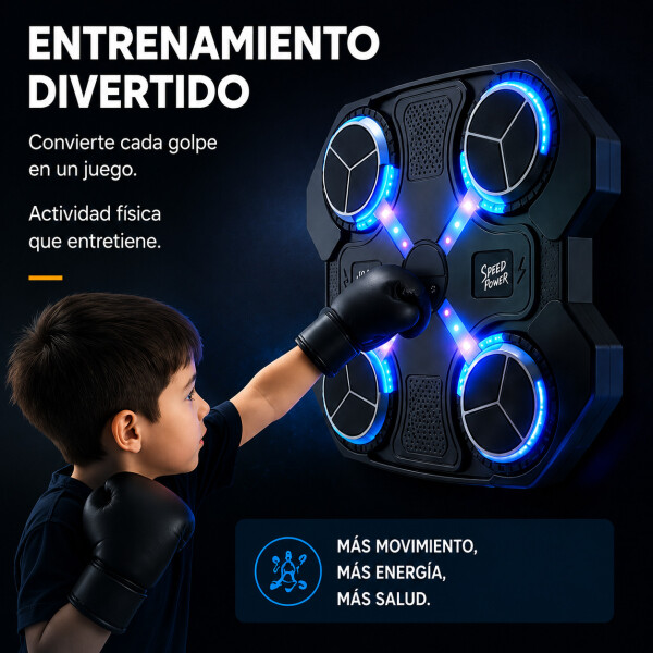 Maquina De Boxeo Infantil Bluetooth Bateria Musica Luz Maquina De Boxeo Infantil Bluetooth Bateria Musica Luz
