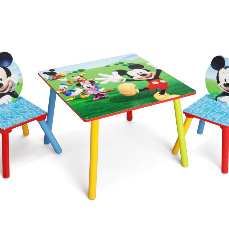 Juego de mesa y 2 sillas para niños Mickey Mouse Disney Juego de mesa y 2 sillas para niños Mickey Mouse Disney