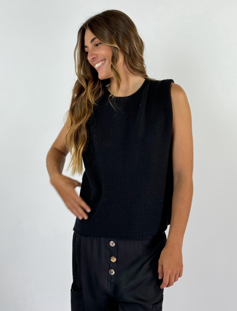 CHALECO AMANDA - NEGRO 