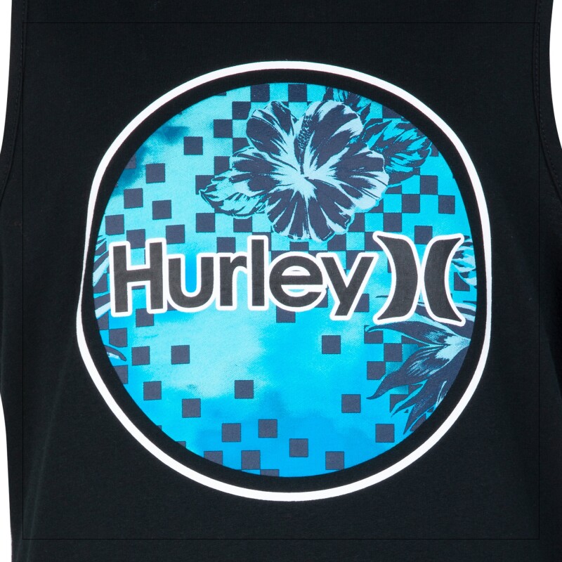 Camiseta Circular Icon Fill Tank de Niño Negro