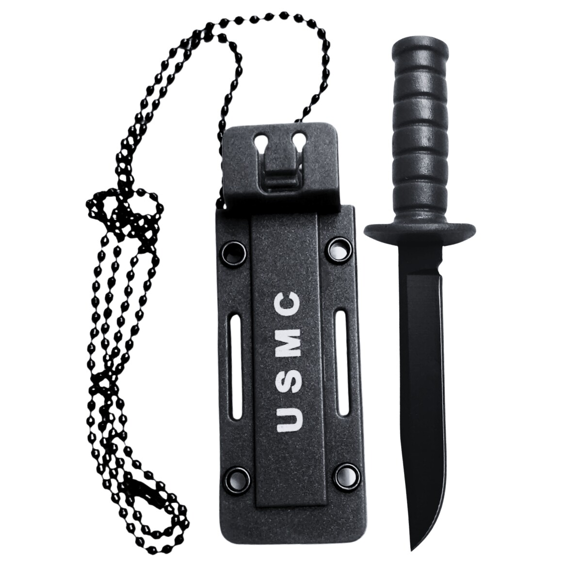 Mini cuchillo táctico USMC - Negro 