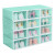 Caja Organizadora Zapatos Zapatera 24 Unidades Caja Apilable Variante Corazón Color Verde Agua