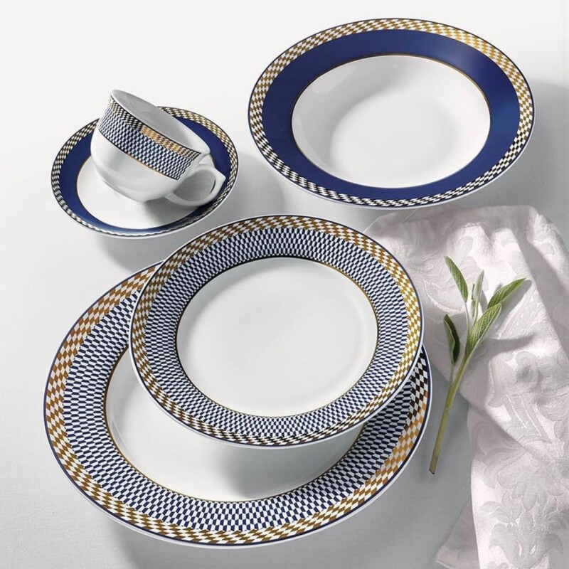 Plato Llano en Porcelana Oxford 6 Piezas Op Art Plato Llano en Porcelana Oxford 6 Piezas Op Art