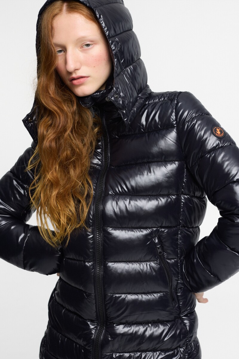 HOODED COAT MARJORIE Negro