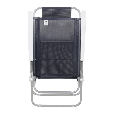 Silla Plegable de Aluminio 4 Posición GRIS