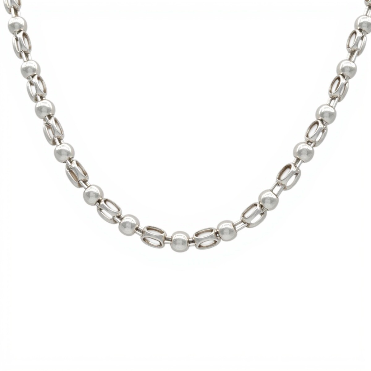 Cadena Bolitas-Plata 925-Sin Piedra-CD3230 - sinpiedra 