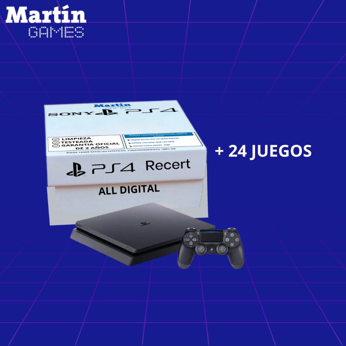 PS4 500GB ALL DIGITAL RECERT 