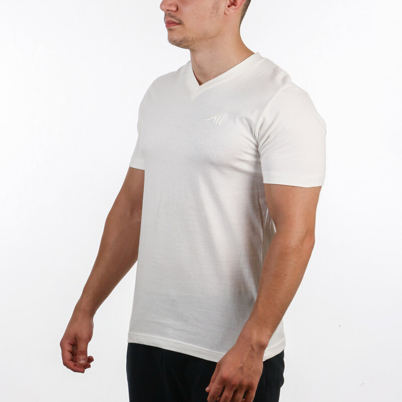 Austral Men's V NECK T-SHIRT - WHITE Blanco-Blanco