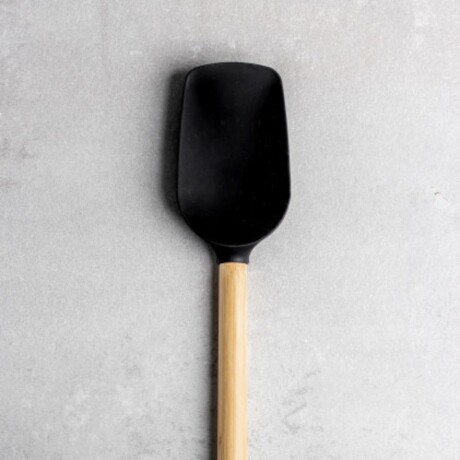 Cuchara Espatula de Bambu Negra 30 cm Cuchara Espatula de Bambu Negra 30 cm