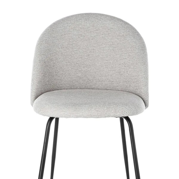 Silla Comedor X4 Combohome Cali Eames Acolchada Tela Premium Blanco 1