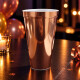 Vaso Metalizado - 600 ML Rosa Oro