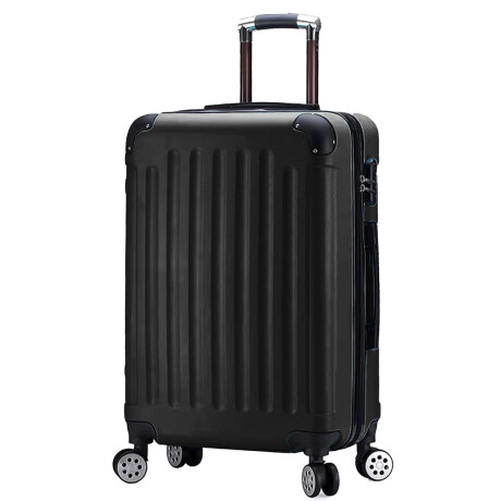 Valija Rígida 20'' Resistente Impermeable 4 Ruedas Negro1