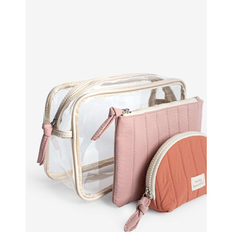 Set De Portacosméticos Combinado Combinacion Tricolor