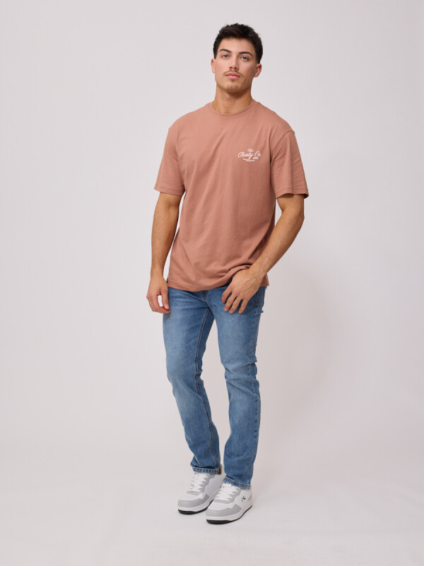 T-SHIRT LYRAT RUSTY Tostado