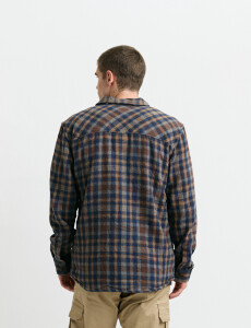 300569 SOBRECAMISA HARRY Tostado/azul