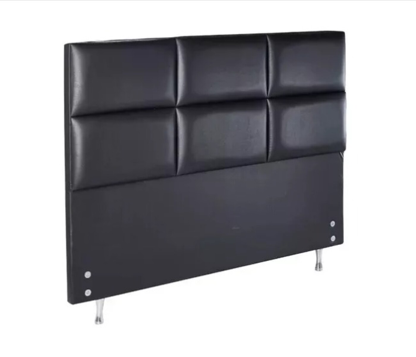 Respaldo Premium - Simil Cuero Negro 1,60 mts 