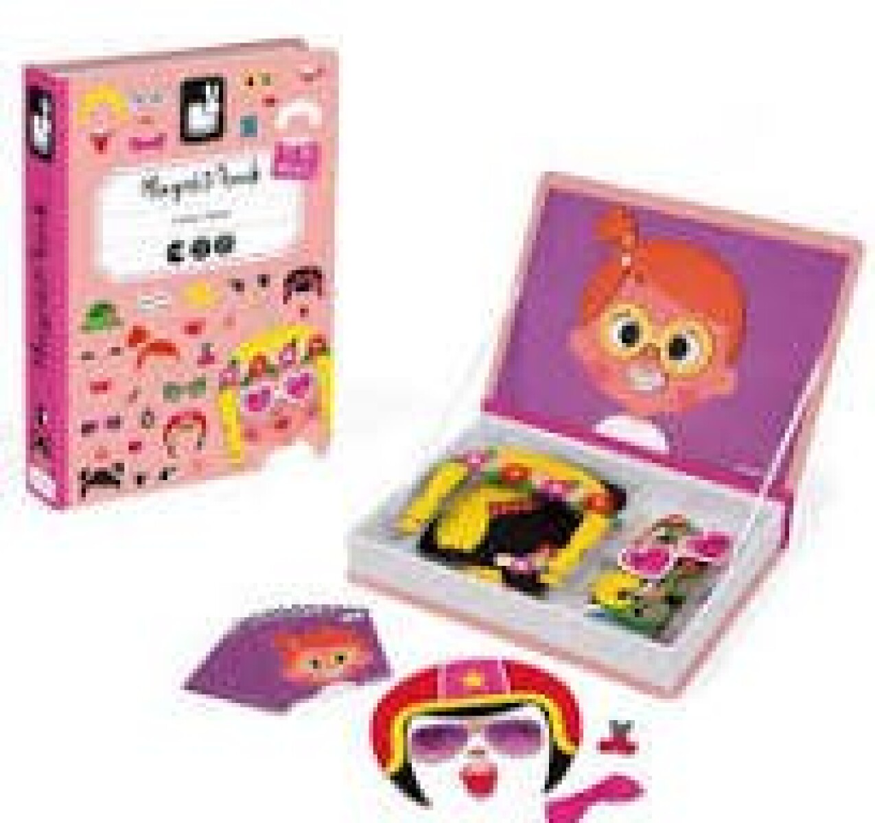 MAGNETIC BOOK CRAZY FACES CHICAS JANOD 