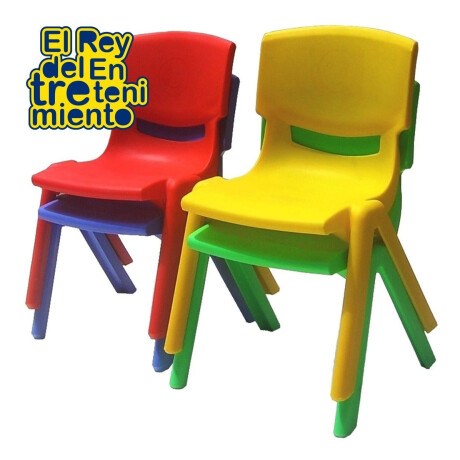 Mesa + 4 Sillas Infantil Plástico Calidad Y Colores Cmb001036